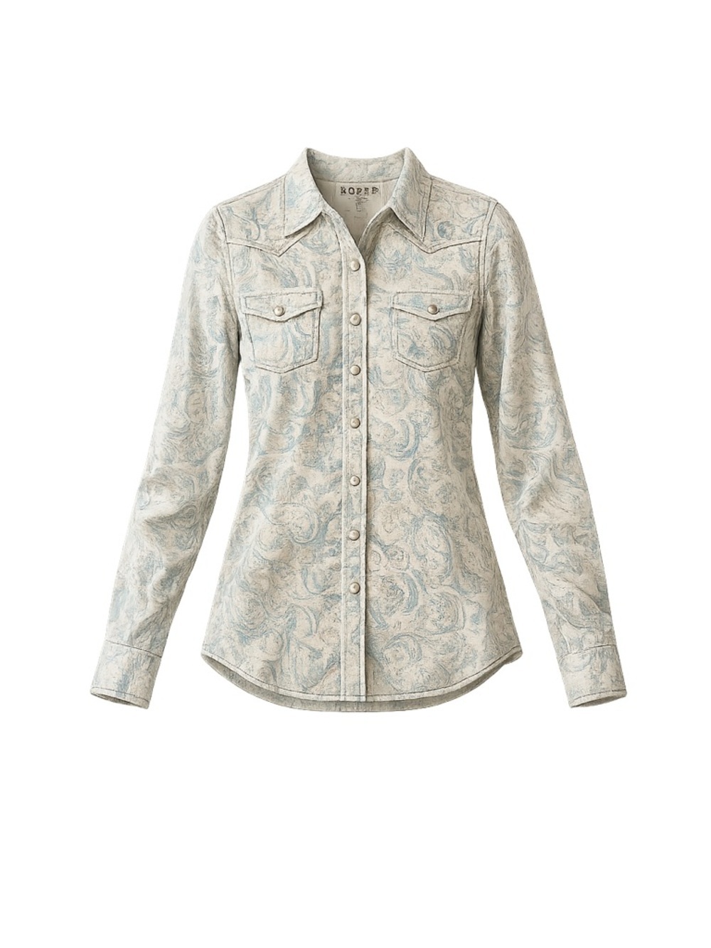 Roper Women's Paisley Print Western Shirt M Multicolor Long Sleeve
096